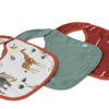 Picture of Deluxe Muslin Classic Bib 3 Pack - Safari Social