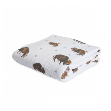 Picture of Cotton Muslin Quilt - Bison by Little Unicorn