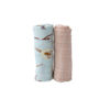 Picture of Deluxe Bamboo Muslin Swaddle 2 Pack - Swim Cap by Little Unicorn