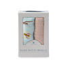 Picture of Deluxe Bamboo Muslin Swaddle 2 Pack - Swim Cap by Little Unicorn