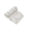 Picture of Deluxe Bamboo Muslin Swaddle Single - Rainbows & Raindrop by Little Unicorn