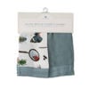Picture of Deluxe Bamboo Muslin Security Blanket 2 Pack - Bugs + Spruce by Little Unicorn