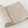 Picture of Cotton Muslin Swaddle Single - Taupe Cross by Little Unicorn