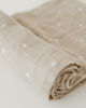 Picture of Cotton Muslin Swaddle Single - Taupe Cross by Little Unicorn