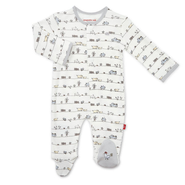Picture of Magnetic Me Dig In Footie - Organic Cotton