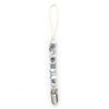 Picture of Black Marble Pacifier Clip | Bella Tunno