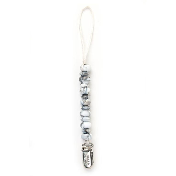 Picture of Black Marble Pacifier Clip | Bella Tunno