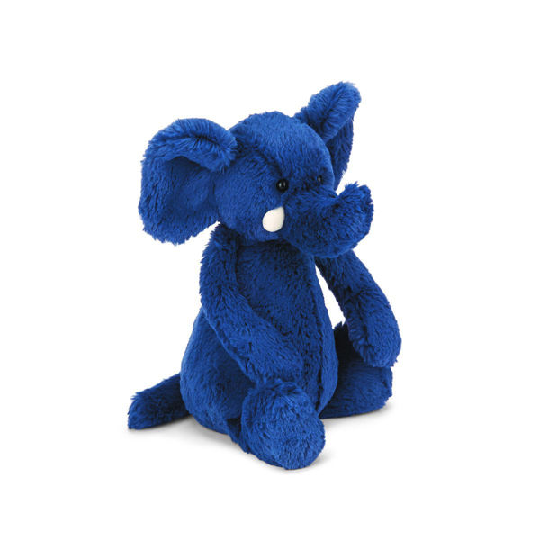 Picture of Bashful Blue Elephant - Medium 12" X 5" By JellyCat