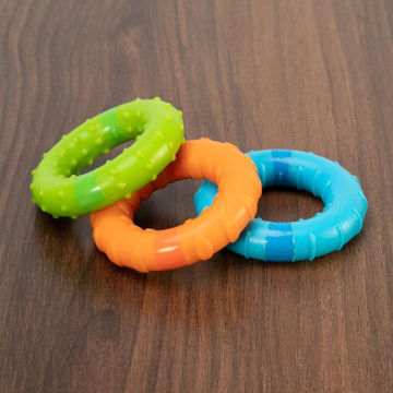 Picture of Silly Rings - Magnetic Grasp and Teething Toy - by Fat Brain Toys