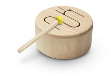 Picture of Solid Drum- Natural - by Plan Toys