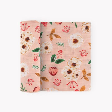 Picture of Cotton Muslin Swaddle Single - Vintage Floral by Little Unicorn