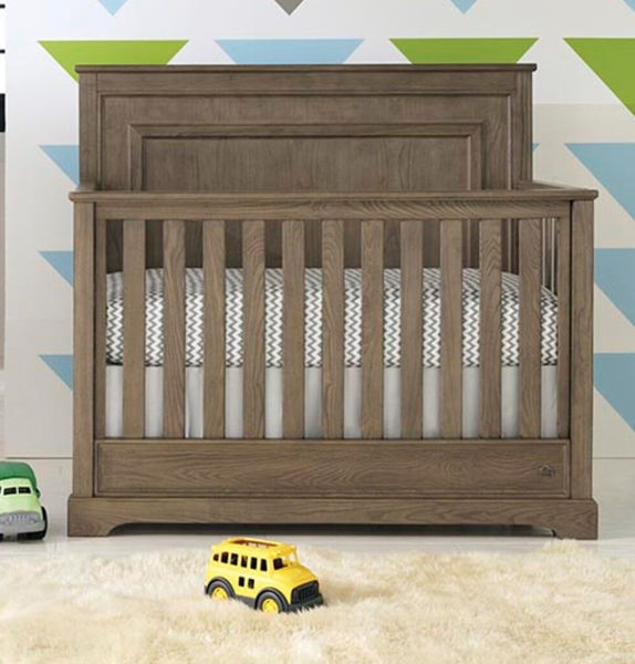 Bassett Baby Grayson Crib by HGTV weathered oak finish