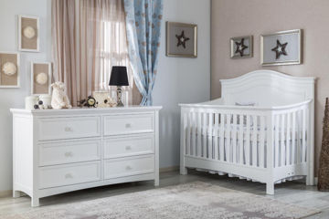 Picture of Serena White Nursery Packages- by Silva Furniture