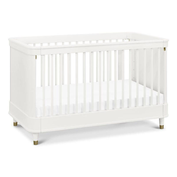 Picture of Tanner 3-In-1 Convertible Crib - Warm White | by Namesake