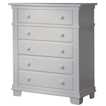 Picture of Torino 5 Drawer Tall Chest  - White Finish by Pali Furniture