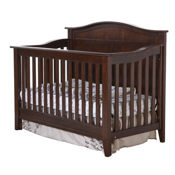 Picture of Napoli Curved Top Forever Convertible Crib - Mocacchino Finish by Pali Furniture