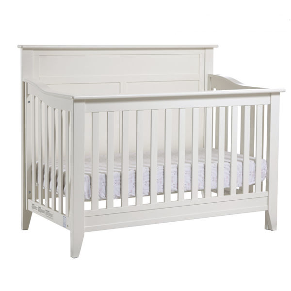 Picture of Napoli Forever Convertible Flat Top Crib - White Finish by Pali Furniture