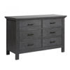 Picture of Como Double Dresser 6 Drawers - Distressed Granite - by Pali Furniture
