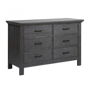 Picture of Como Double Dresser 6 Drawers - Distressed Granite - by Pali Furniture