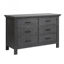 Picture of Como Double Dresser 6 Drawers - Distressed Granite - by Pali Furniture