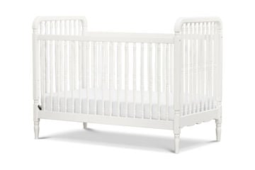 Picture of Liberty 3-in-1 Convertible Spindle Crib with Toddler Bed Conversion Kit - Warm White Finish