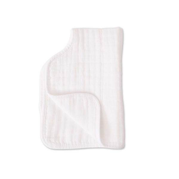 Picture of Cotton Muslin Burp Cloth - White by Little Unicorn