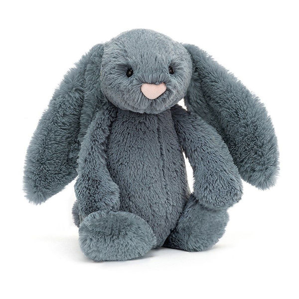 Picture of Bashful Dusky Blue Bunny - Medium - 12" x 5" - by Jellycat