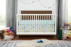 Picture of Palma 4-n-1 Crib - Warm White with Natural Walnut accents - by Babyletto