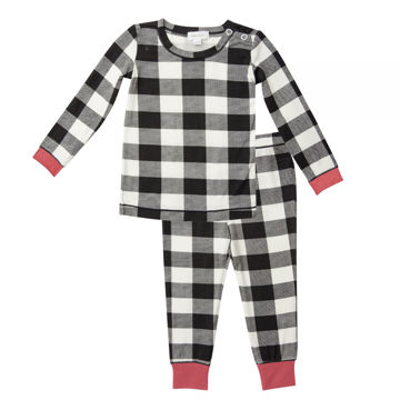 Picture of Angel Dear Buffalo Check Lounge Wear Set Black