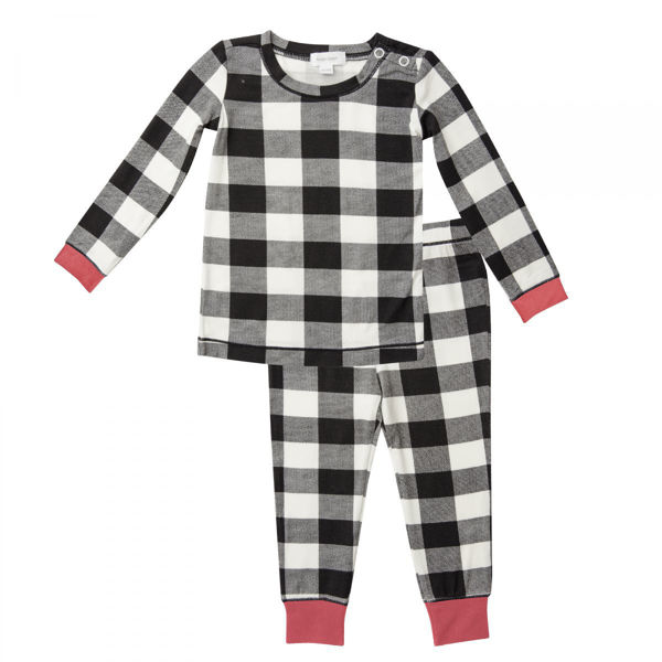 Picture of Angel Dear Buffalo Check Lounge Wear Set Black