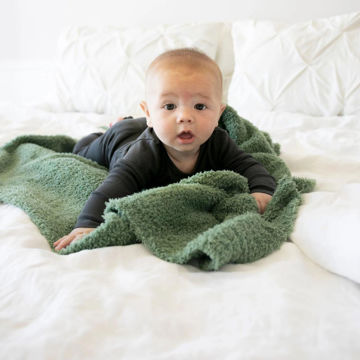 Picture of Bamboni Receiving Blanket Olive - Medium - 30" x40"