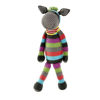 Picture of Stripey Donkey Rattle - Free Trade 100% Cotton - by Pebble