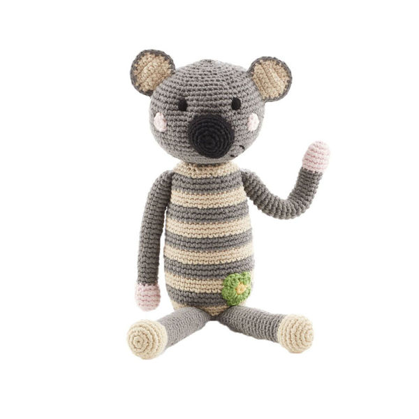 Picture of Koala Bear Rattle - Free Trade 100% Cotton - by Pebble