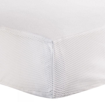 Picture of Crib Mattress Protector-White | by Kushies