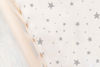 Picture of Flannel Crib Sheet - Grey Scribble Stars | by Kushies