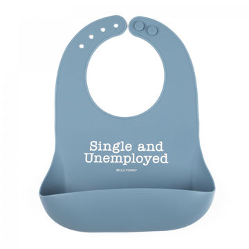Picture of Single and Unemployed Wonder Bib | Bella Tunno