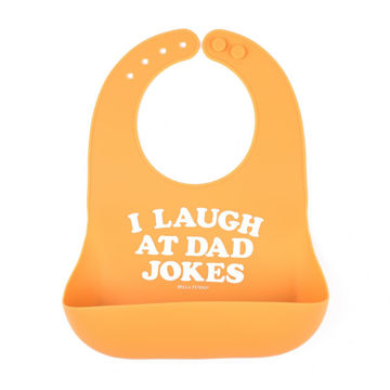 Picture of I Laugh at Dad Jokes Wonder Bib - by Bella Tunno