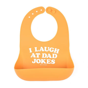 Picture of I Laugh at Dad Jokes Wonder Bib | Bella Tunno