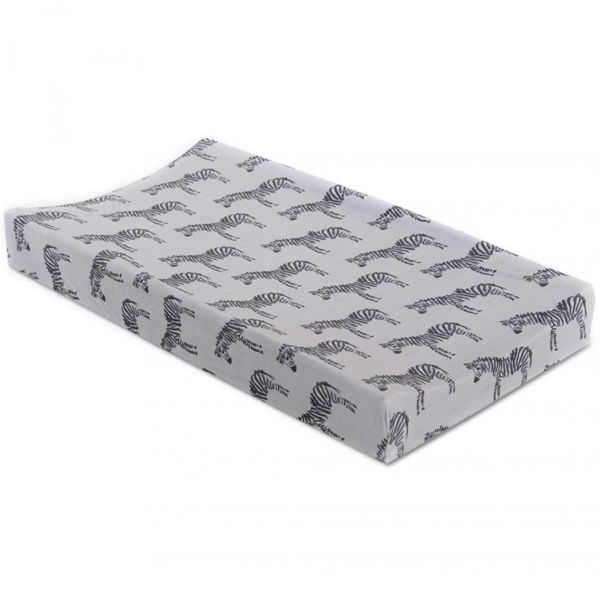 Picture of Zebra Jersey Changing Pad Cover | by Oilo