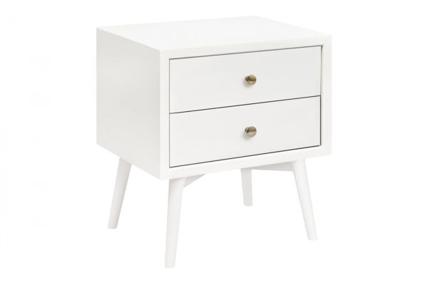Picture of Palma Nightstand Warm White - by Babyletto