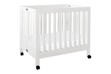 Picture of Origami Mini Folding Crib - White - By Babyletto