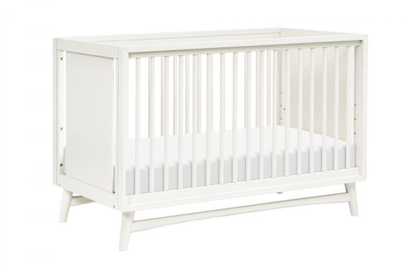 Picture of Peggy Mid Century Crib Warm White - by Babyletto