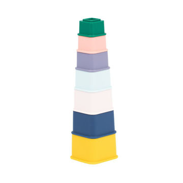 Picture of Modern Brights Happy Stacks - by Bella Tunno