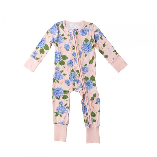 Picture of Angel Dear Hydrangea Pink 2 Way Zipper Romper