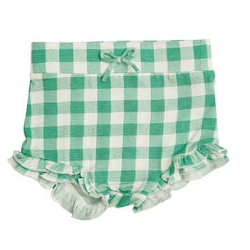 Picture of Angel Dear Gingham Green High Waist Shorts