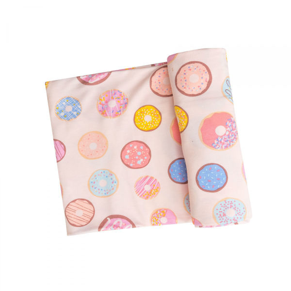 Picture of Pink Donuts Bamboo Swaddle Blanket 45" X 45"