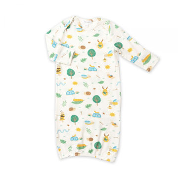 Picture of Garden Creatures Blue Kimono Gown - Newborn to 3 Months