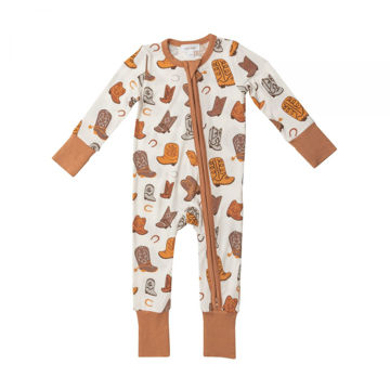 Picture of Angel Dear Ivory Boots 2 Way Zipper Romper