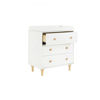 Picture of Lolly 3-Drawer Changer Dresser with Removable Changer Tray - White & Natural - By Babyletto