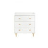 Picture of Lolly 3-Drawer Changer Dresser with Removable Changer Tray - White & Natural - By Babyletto